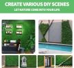 24x16inch Artificial Wall Grass Decorate Grass Boxwood Panels 12 Pcs Grass Backdrop Wall Suitable for Outdoor, Garden, Fence