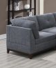 Modular Living Room Furniture Corner Wedge Ash Chenille Fabric 1pc Cushion Wedge Sofa Couch.