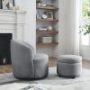 [Video] Welike Swivel barrel chair, living room swivel chair with round storage chair, 360 ¬∞ swivel club chair, nursery, bedroom, office, hotel with