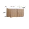 Modern Design 36 Inch Float Mounting Bathroom Vanity With Sink Soft Close Door,2 Doors-00636 IMO(KD-Packing)