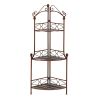 Rustic Corner Bakers Rack