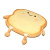 Unique Toast Bread Pillow Cushion Cute Face Kawaii Plush Toy Funny Plush Cushion for Office Dorm Bedroom Seat Plush Cushion