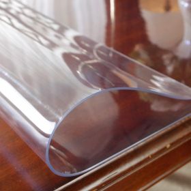 1.5mm Thick Clear Table Cover Protector, Clear Table Protector for Dining Room Table, Plastic Table Cover (Color: Clear1.5mm, Specification: 42x72inch-2mm)