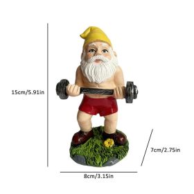 Creative Gnome Garden Statues Outdoor Gardening Dwarf Ornaments Dwarf Sexy Funny Garden Home Sculptures Decoartion Dropshipping (Color: Q)