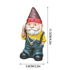 Creative Gnome Garden Statues Outdoor Gardening Dwarf Ornaments Dwarf Sexy Funny Garden Home Sculptures Decoartion Dropshipping (Color: F)