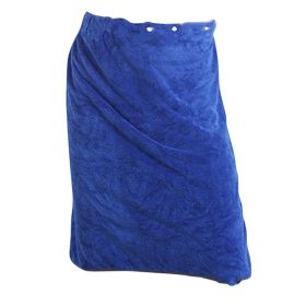 Wearable Microfiber Wrap Towel Man Shower Male Soft Bath Towel For Adults For Home Textiles Bath And Sauna Towels Bathroom Gym (Color: Blue)