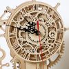 New 3D DIY Wood Clock Puzzle Jigsaw Vintage Deer Clock Model Creative Assembled Puzzle Toys Gifts For Adults Gift Table Decor