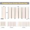 Room Divider 6 Panel Folding Privacy Screens With Wider Support Feet Partition Separator Home Decor Garden