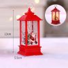 1pc Christmas Lantern Decoration; Vintage Style Hanging Electric Candle Oil Lamp; Christmas Ornaments For Tables & Desks; Holiday Home Decor