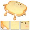 Unique Toast Bread Pillow Cushion Cute Face Kawaii Plush Toy Funny Plush Cushion for Office Dorm Bedroom Seat Plush Cushion