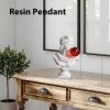 Unique Resin David Statue Creative Bubble Blowing David Sculpture Resin Gypsum Figurine Home Bookshelf Desktop Art Decoration